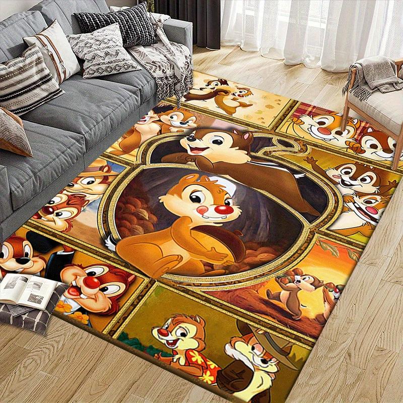 1pc Chip-'n'-Dale Carpet Area Rug, Bedroom, and Playroom Durable, Stain-Resistant, and Easy To Clean, Living Room