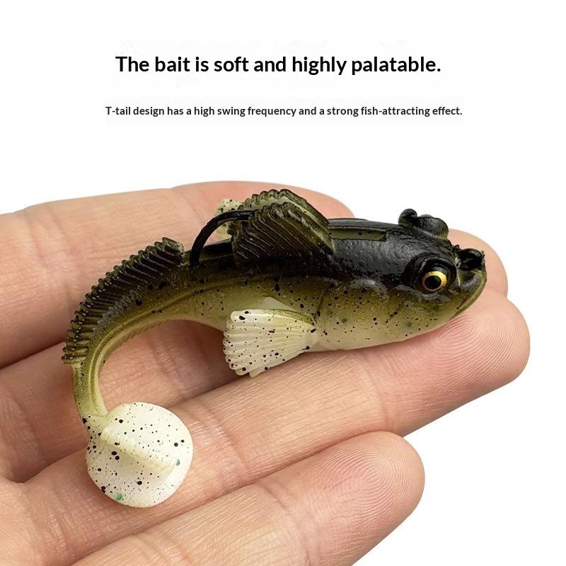 10g Sleeper Goby Soft Fishing Lure Flexible Silicone Jig Wobbler Bait for Professional Angler Saltwater Bass Fishing