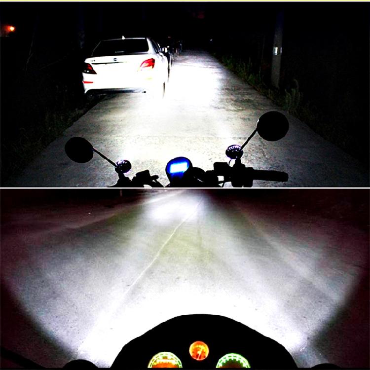 2Pcs Universal Motorcycle LED Light 6 LED  Auxiliary Lamp Driving Headlight