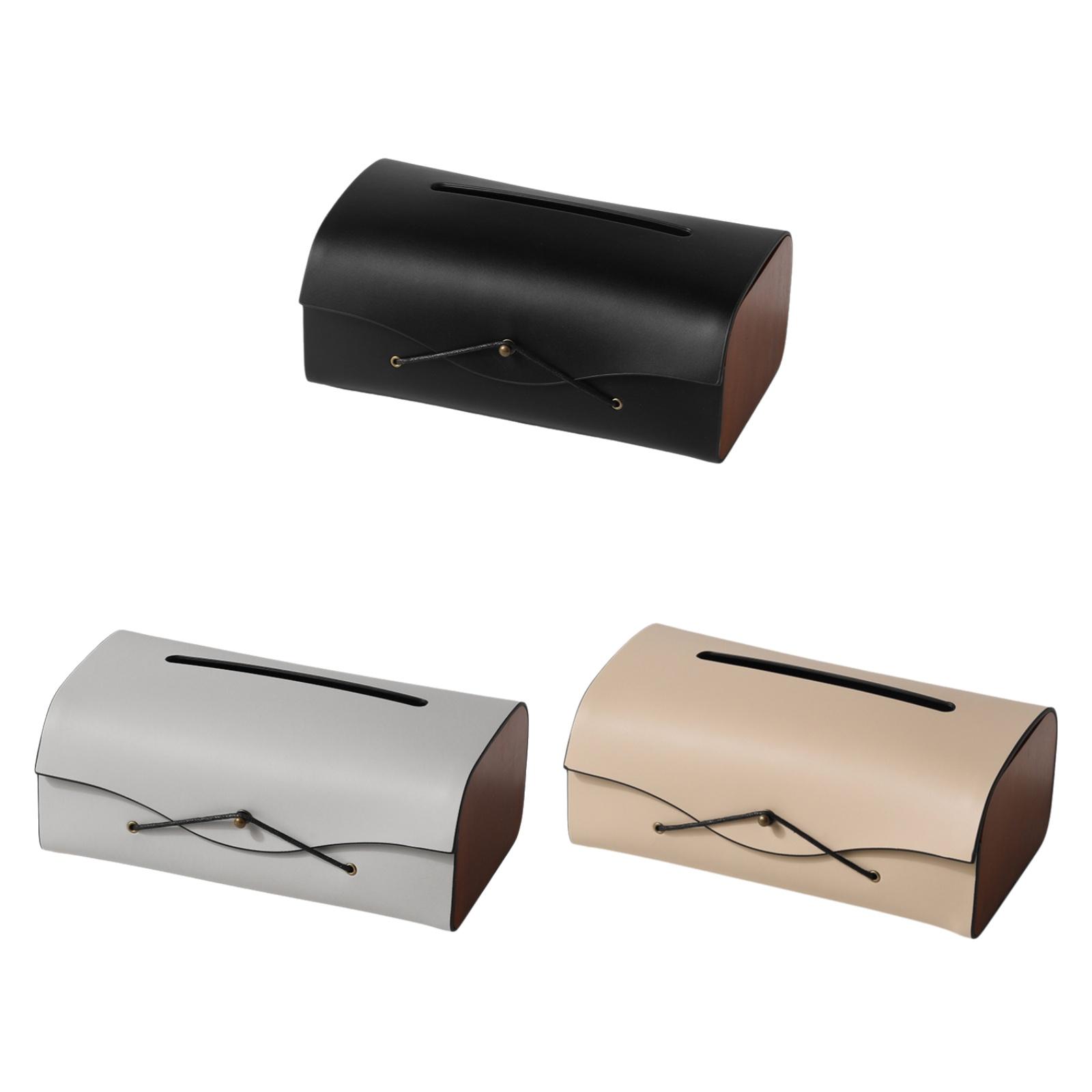 Tissue Box Cover Tissue Dispenser Paper Tissue Box Holder Creative Decorative colore grigio
