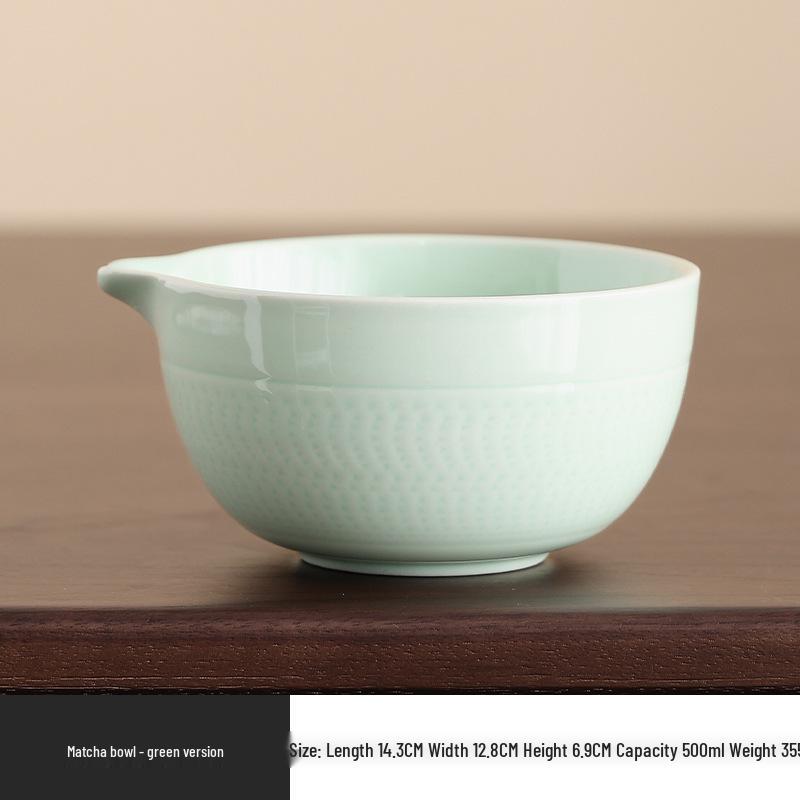 Набор для японской чайной церемонии «Матча»: Керамическая чаша и бамбуковый венчик часен Default