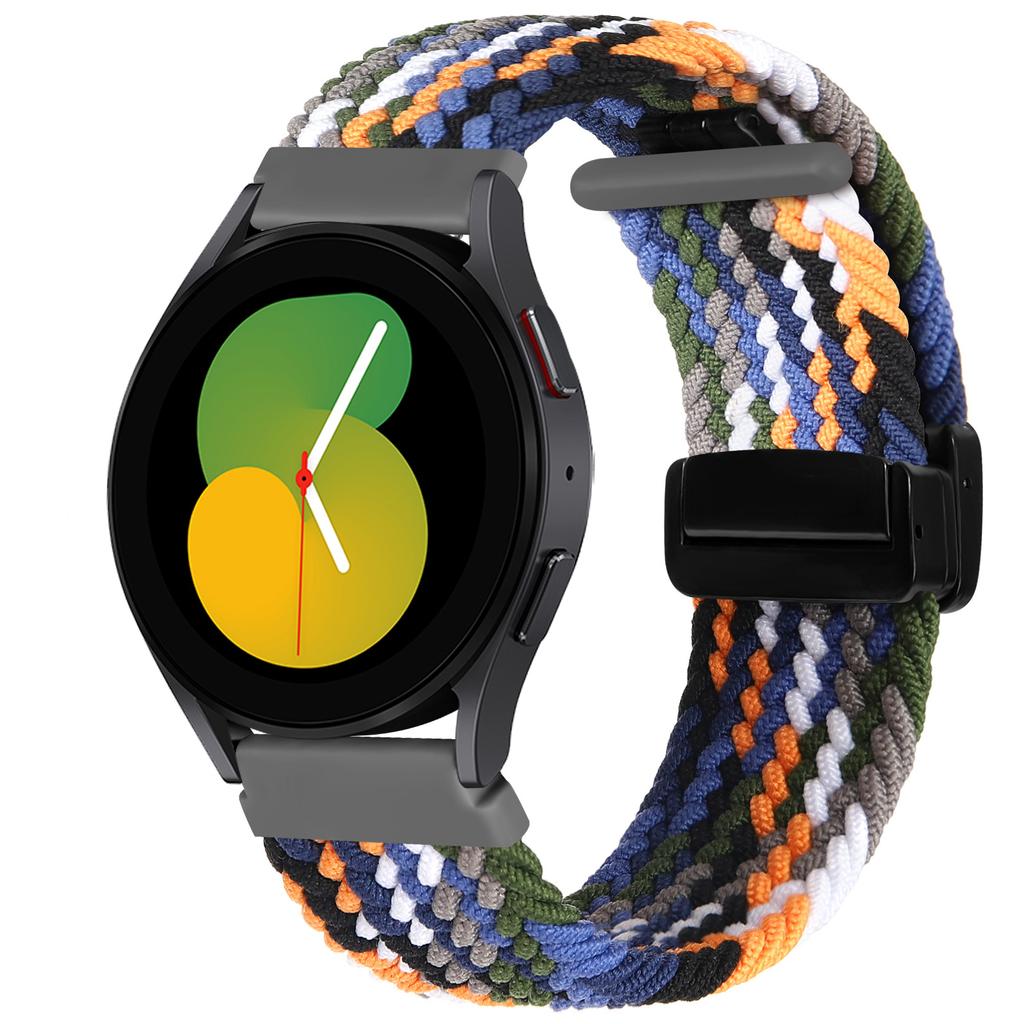 20mm/22mm Watch Strap For Samsung Galaxy watch 7 6 4 classic 5 pro active 2 Magnetic braided bracelet Huawei watch GT 2 3 4 band