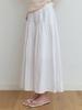 Liel Wheeler Shirring Skirt (White)