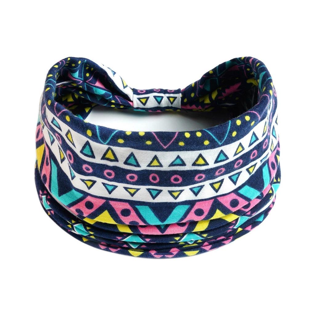 Women's Wide Retro-Style Elastic Sports Headband - Yoga & Hair Accessory
