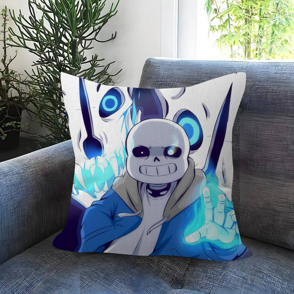 Cute HUndertale SansW  Pillow Gift Home Office Decoration Pillow Bedroom Sofa Car Cushion CoverPillow Case