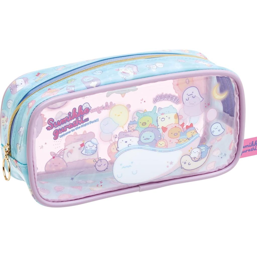 PT07901 Sumikkogurashi Ghost Night Park Clear Pen Pouch