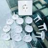 Pack of 10pcs European Safe Child Outlet Protector Shock Prevention Wall Socket Cover for Toddler Safety Home White