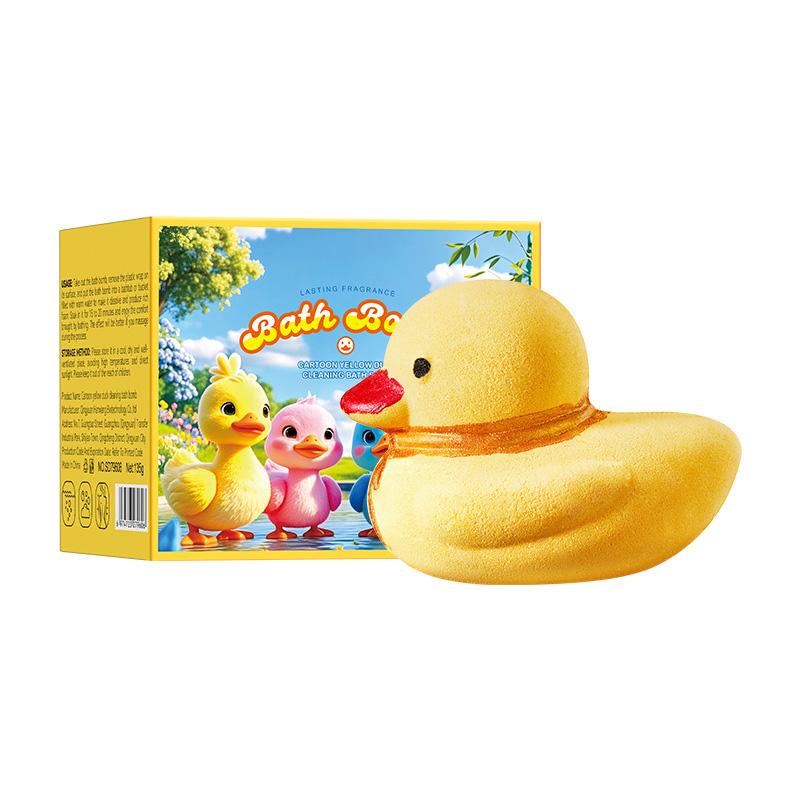 

Creative Duck Bath Bombs with Toy Surprise Inside, Moisturizing Spa Fizzies with Shea Butter, Fun Kids Bathing Toys Gift Set for Boys & Girls жовтий