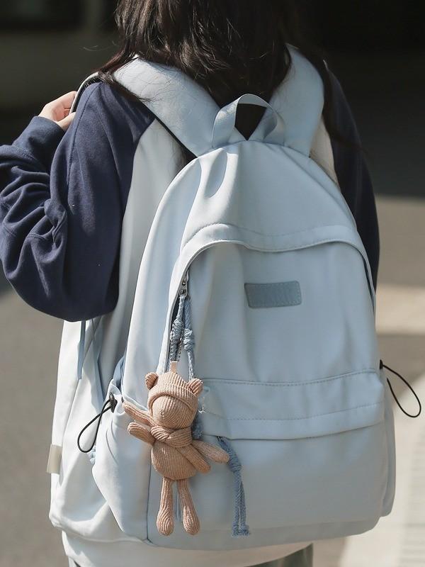 Minimalist Style Backpack For Girls With Nylon And Laptop Storage For School Use
