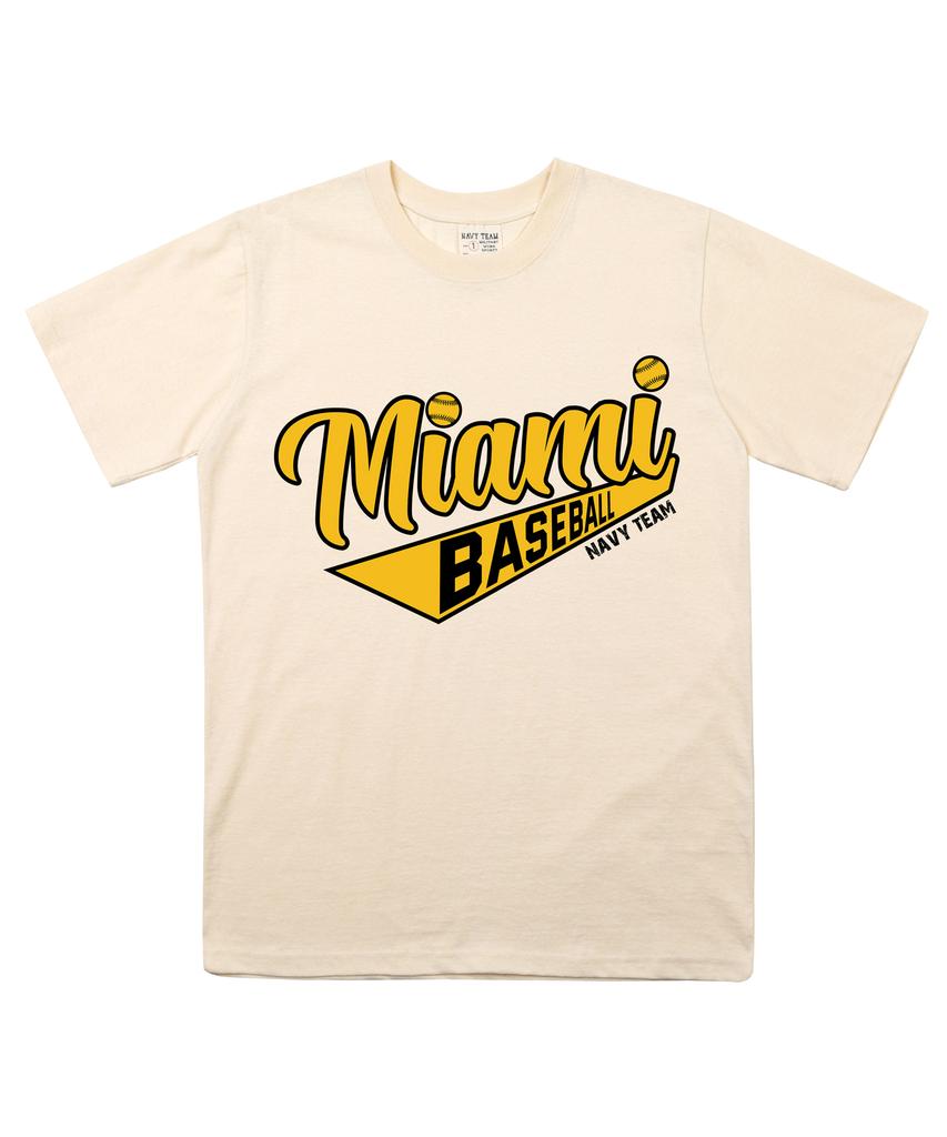 NAVYTEAM Ntv-Miami Baseball Short Sleeve (B Type)