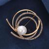 Osobnost Prsten Diamantová Brož Luxusní Ženskost Perla Korsáž Nike Design Pin Oblekové Doplňky