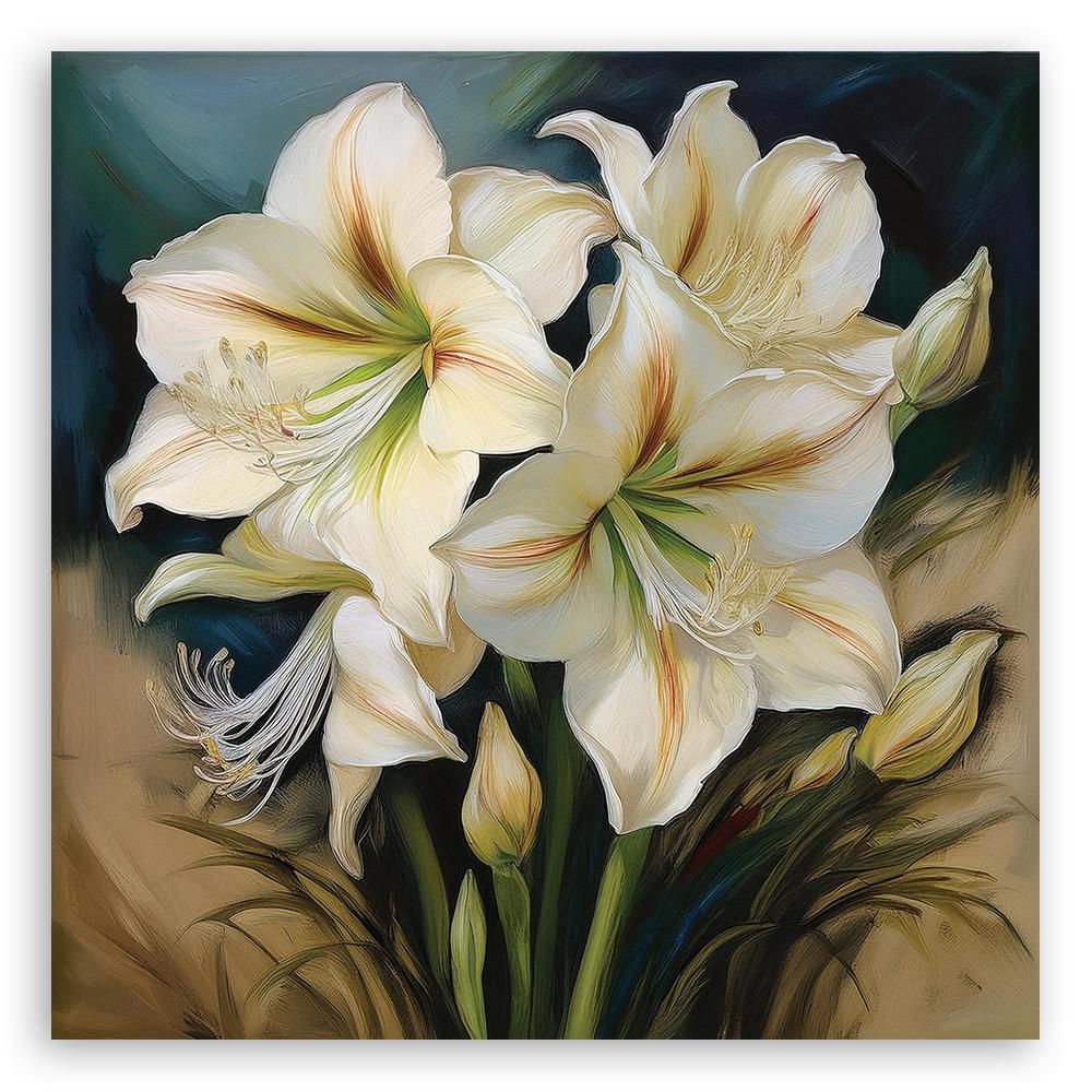 Canvas Print, Bouquet of White Flowers