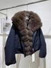 European Winter New Pie Overcomes Imitation Fox Fur Collar Down Cotton Coat Women's Short Loose Cotton Coat