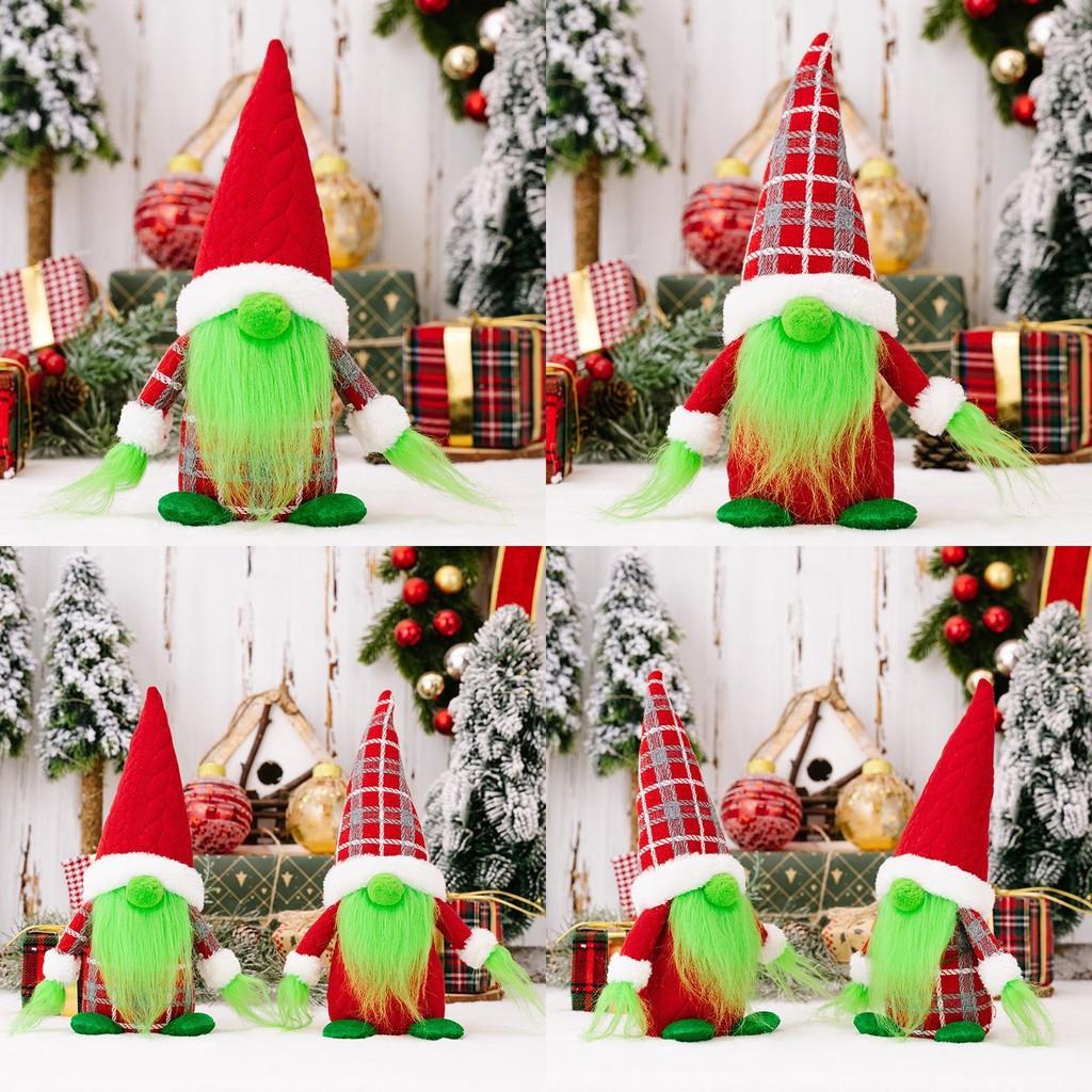New Grinch Doll With Green Hair Adorable Christmas Decoration For Holiday Cheer
