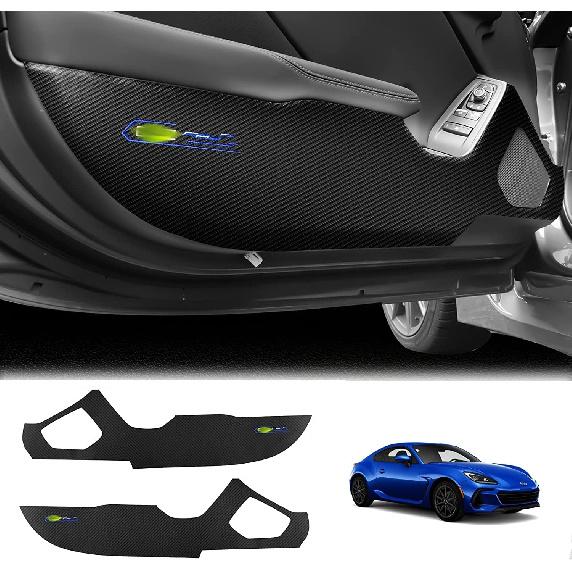 

KUNGKIC Car Door Anti Kick Pad for Subaru BRZ 2021 2022 2023 2024 2025 Protective Stickers Interior Decals Accessories Self-Adhesive Side Edge Carbon Fiber Pattern