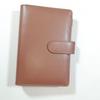A4 A5 A6 Budget Binder File Holder Loose Leaf PU Leather Notebook Budget Binder with Prong Rings for Students Journal Business