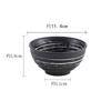 Japanese Tableware Rice Bowl Barbecue Table Round Bowl Household Eating Bowl Homestay Retro Rice Bowl One Person Food