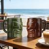 Hawaiian Style Tiki Mugs Ceramic Mug Personalized Cocktail Beverage Cup Tiki Mugs Wine Glasses Easter Island Halloween Gifts Bar