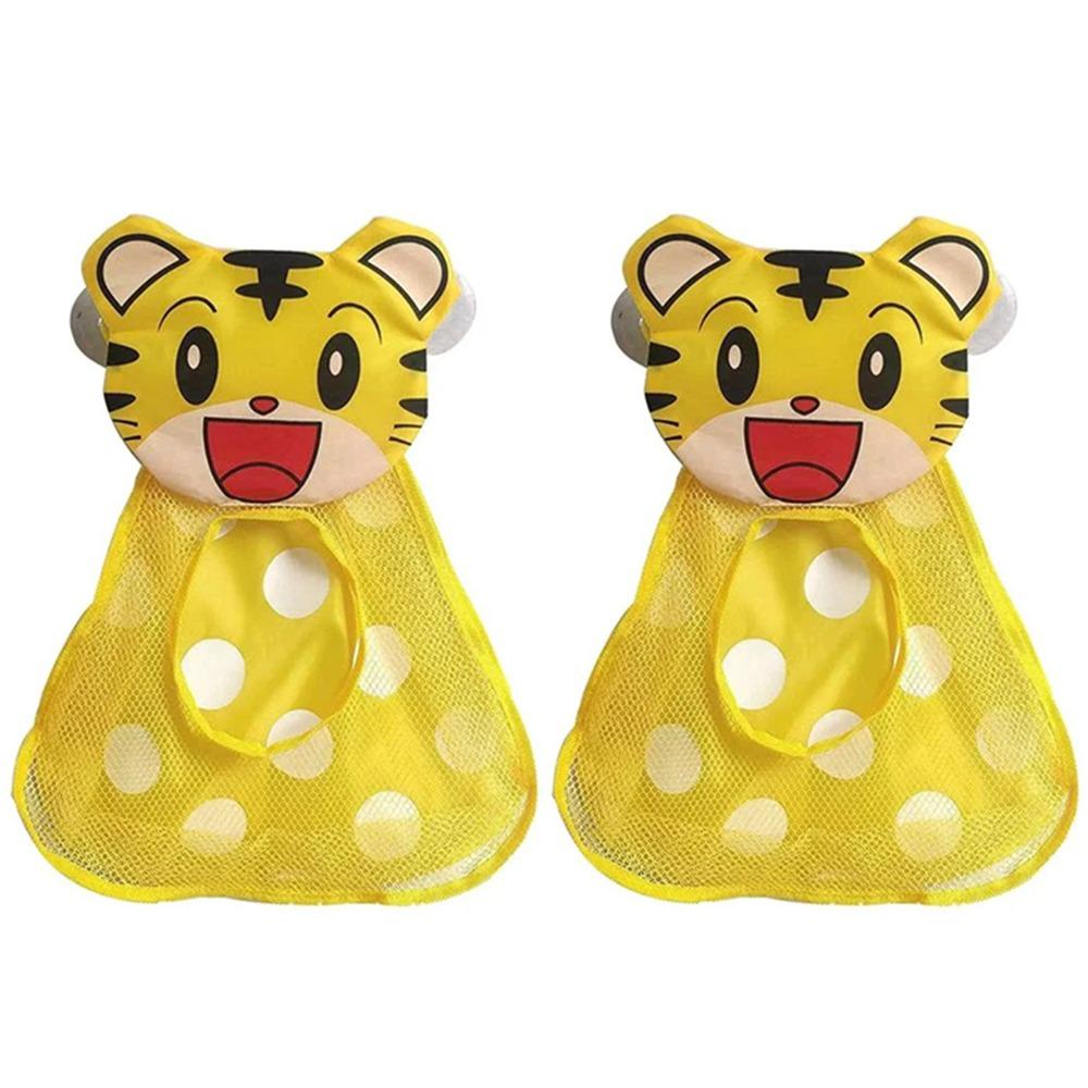 With Suction Cup Frog Mesh Net Bag Hanging Bath Game Bag Kid Basket Bathroom Organizer  Doll