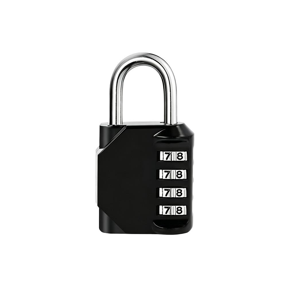 Resettable Keyless Lock Weatherproof Combination Lock Portable Gym Locker Lock Toolbox чёрный