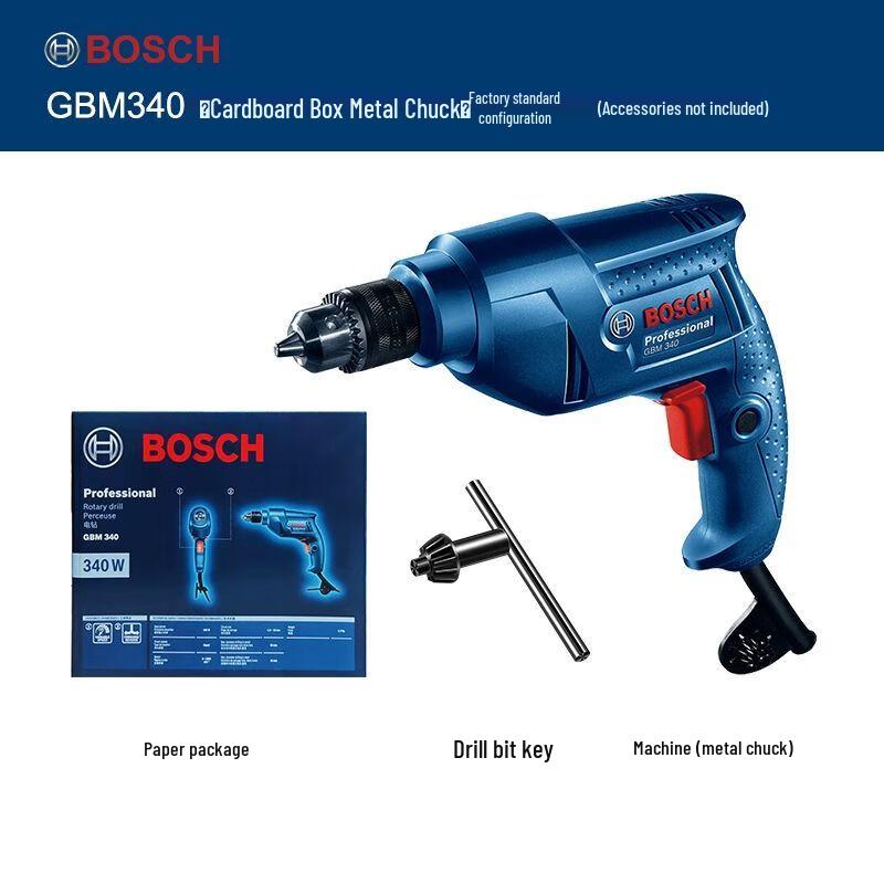 Bosch GBM400 Electric Drill & Screwdriver Kit CN plug (adapter included)