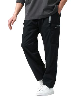 Outdoor-Produkte Herren Cargohose, Mesh-Futter, UV-Schutz, Schnelltrocknend, Leicht trocknend, Loungewear, Schwarz, Größe M