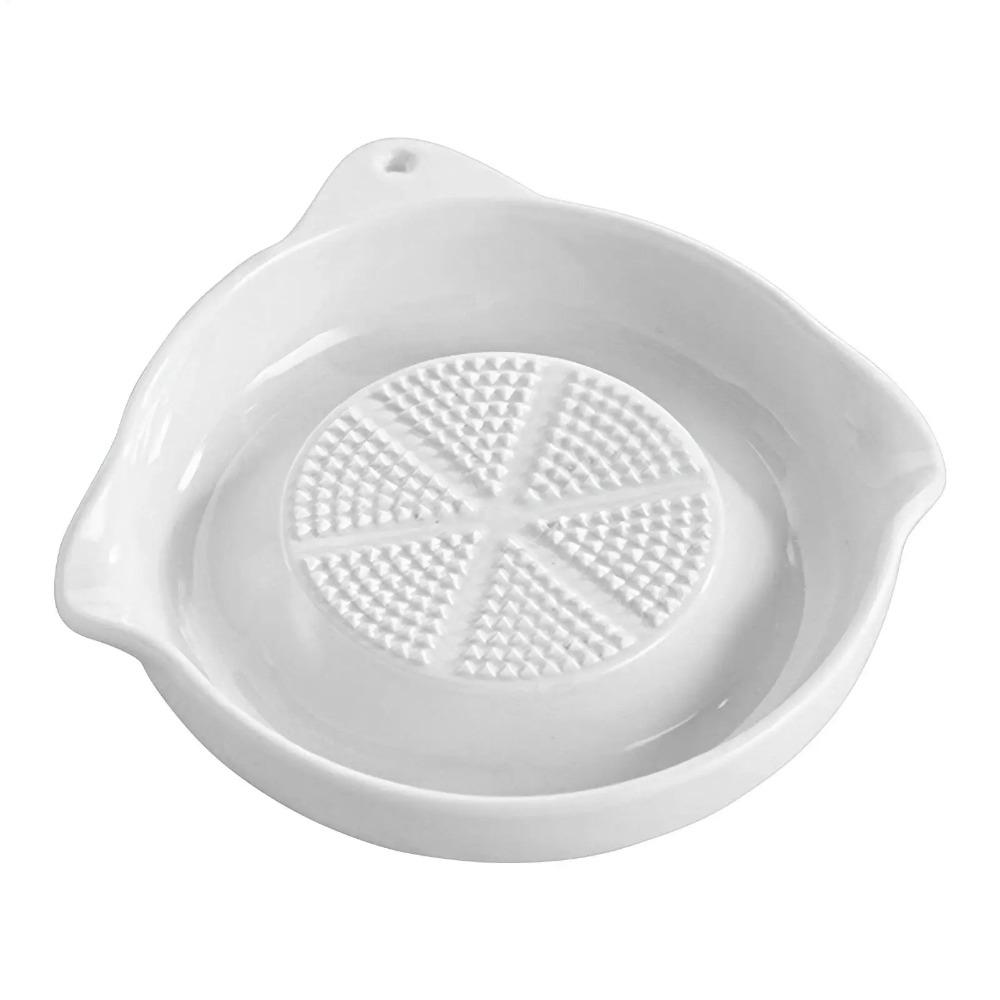 Manual Ceramic Ginger Grater Flow Guide Port Hand Grinder Garlic Masher Vegetables Grinding