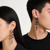 Stainless Steel Rivet Conical Studs Earrings Hip Hop Punk Style Ear Accessories for Daily Wear Parties