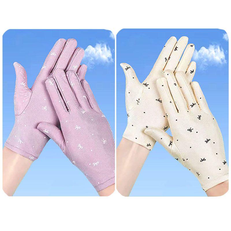 

Spring, Summer, Autumn High-Elastic Dancing Fabric Women s Sunscreen Gloves Beige bean paste +[2 pairs]] All yards