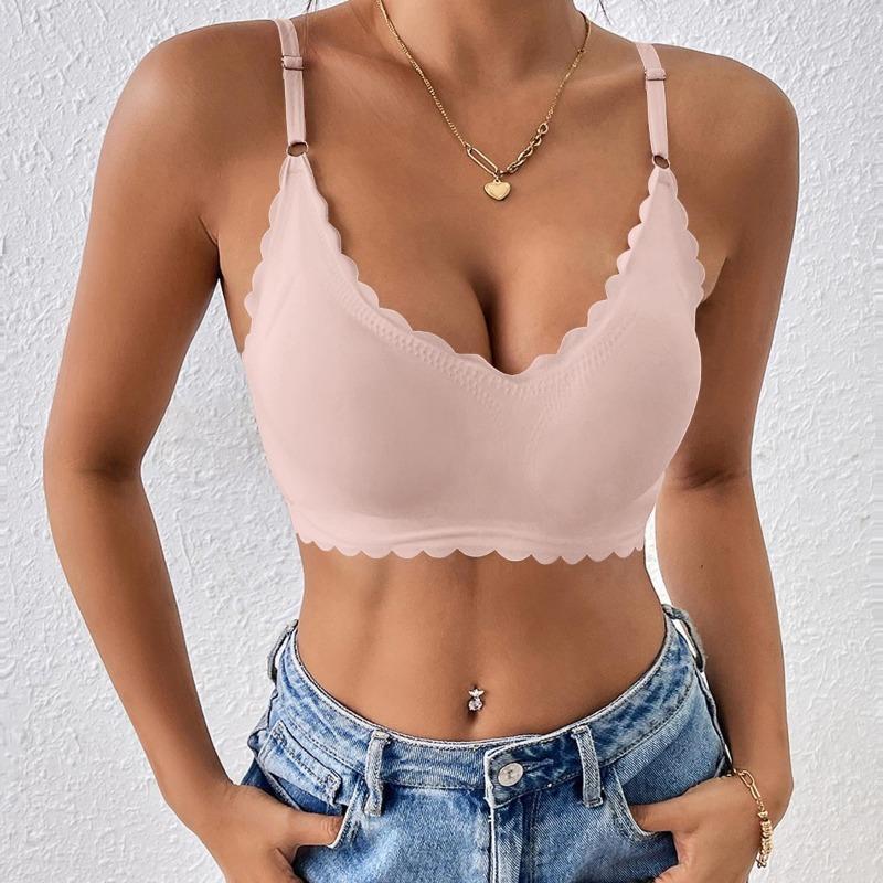 Plus Size Women Ice Silk Seamless Push Up Camisole Underwear Beauty Back Vest