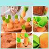Soft And Safe Carrot Plush Toy For Infants And Toddlers Ideal For Teething And Early Learning