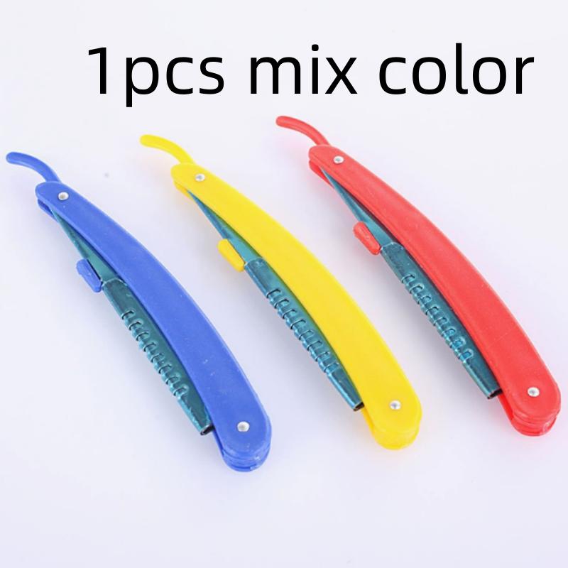 

1/3/5/10pcs Men s Razor Eyebrow Shaving Knife Old Folding Razor Barber Shop Special Shaving Tool Multiple Color Selection