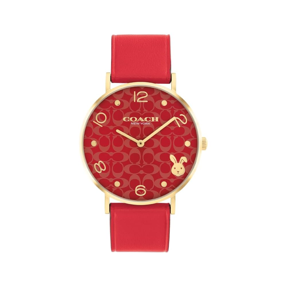 Coach Perry Women s Watch Red Dial Red Leather Strap 14503977