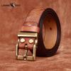 Retro Thick Embossed Genuine Leather Belt Trendy All-match Casual Denim Belt