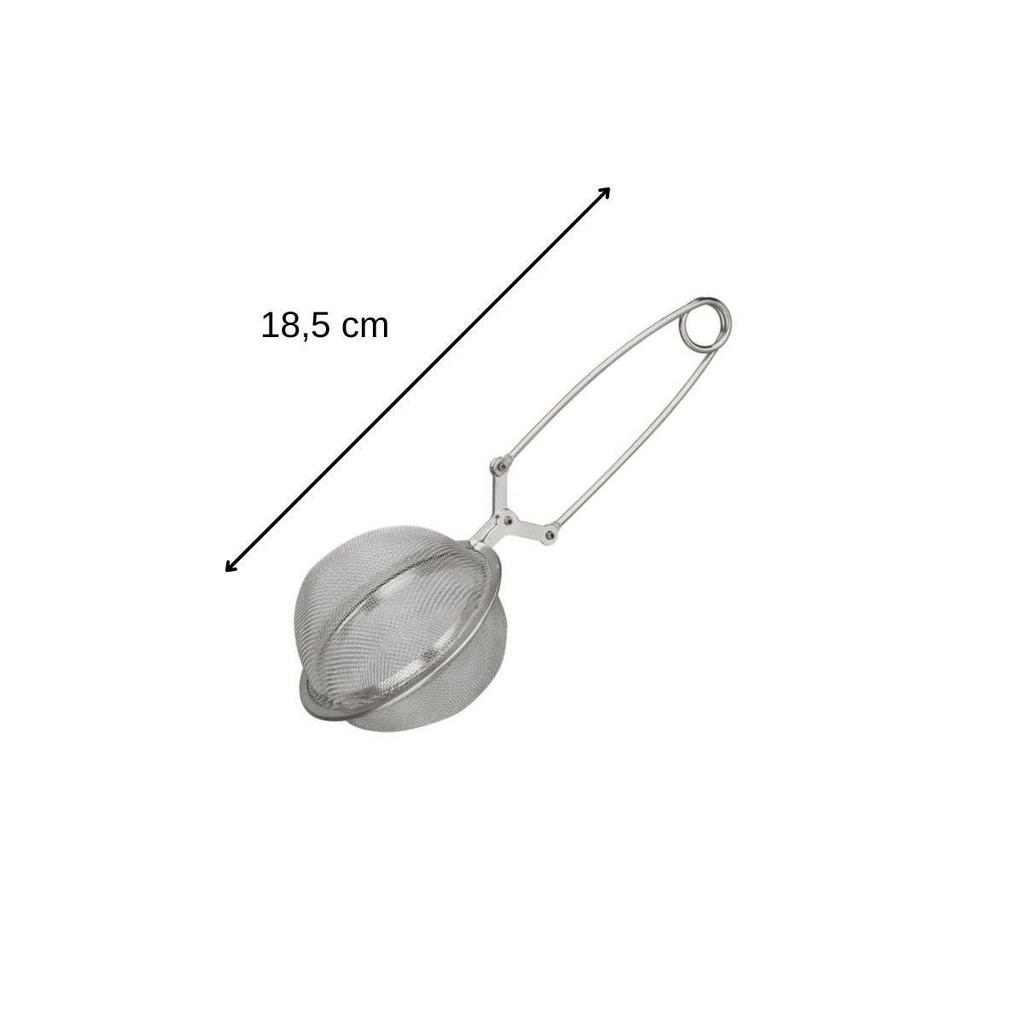 Boule à thé type pince à thé en inox 18,5 cm Fackelmann