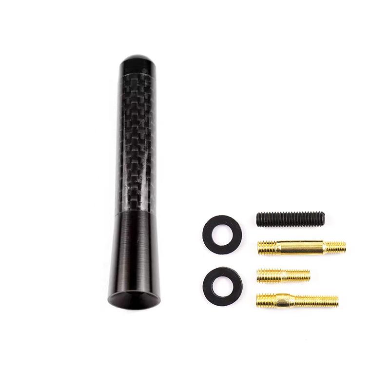 3.5cm 8cm 12cm High Quality Momo Black Carbon Car Roof AM/FM Radio Aerial Decorative Antenna Universal for Most Vehicle Auto