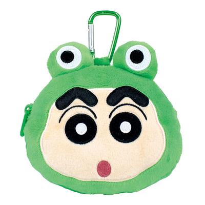 T's Factory Crayon Shin-chan Plusz z Karabińczykiem Saszetka Maskotka z Zamkiem Błyskawicznym Transformacja Shin-chanŻaba Rozmiar: Około. H140 x W120 x D55mm KS-5546156KA