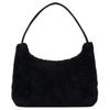Prada Re-Edition Logo Zip Closure Terry Fabric Underarm Bag Hand Shoulder Bag Mini Women's Black