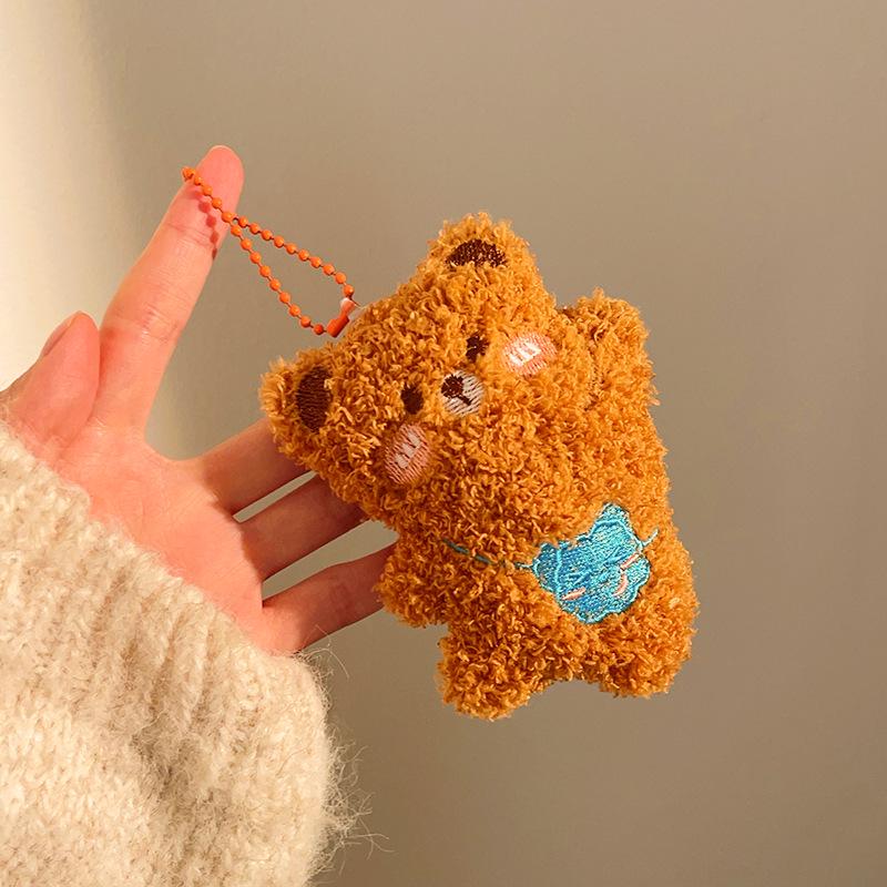 Plush Cartoon Keychain Pendant - Cute Gift Accessories for Bags