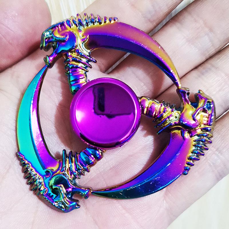 Hundred Styles Alloy Finger Spinner: Cool Decompression Toy for Kids and Students