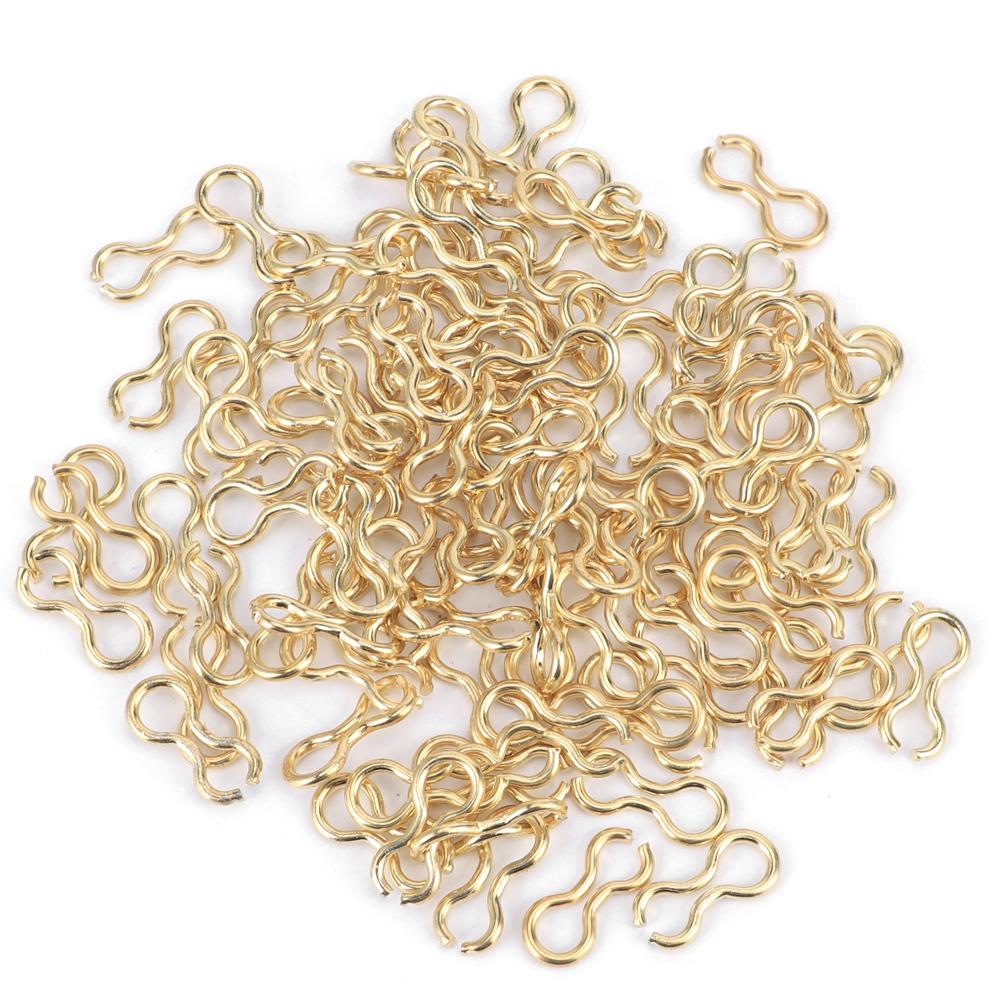100PCS Steel Alloy Carp Fishing Wire Eyes Sinker Screw s Mould Loops Tackle AccessoryL