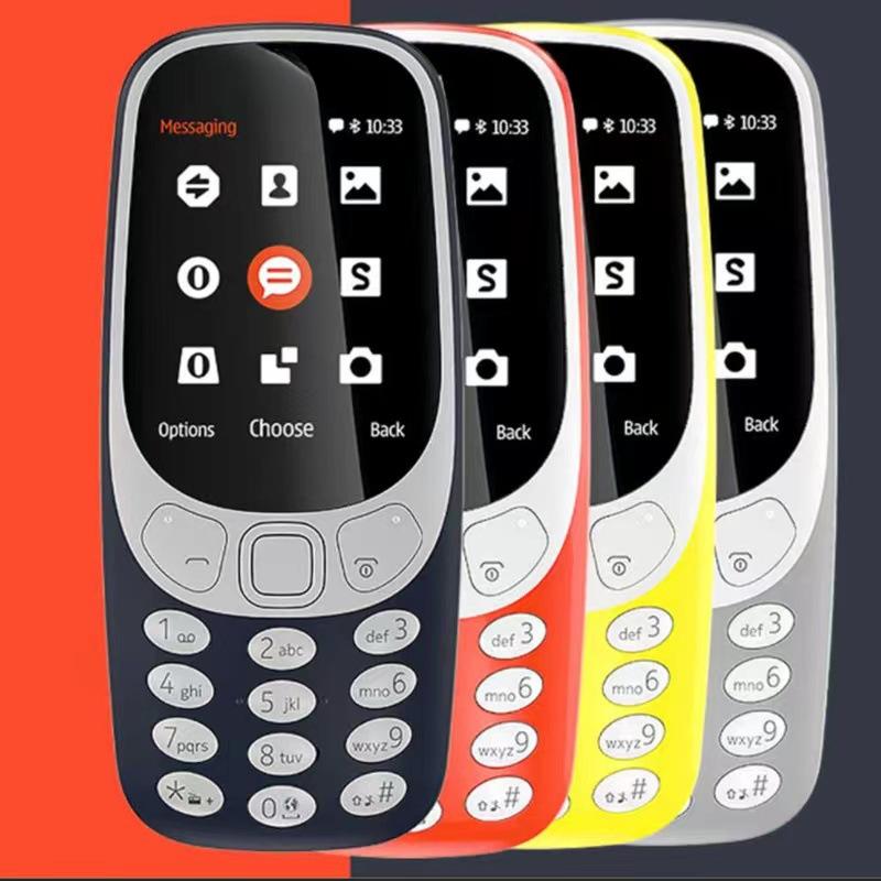 Phone 3310 2.4 Screen GSM 2G Dual Card Dual Standby, Non-smart Straight Button ,Elderly Function Mobile Phone
