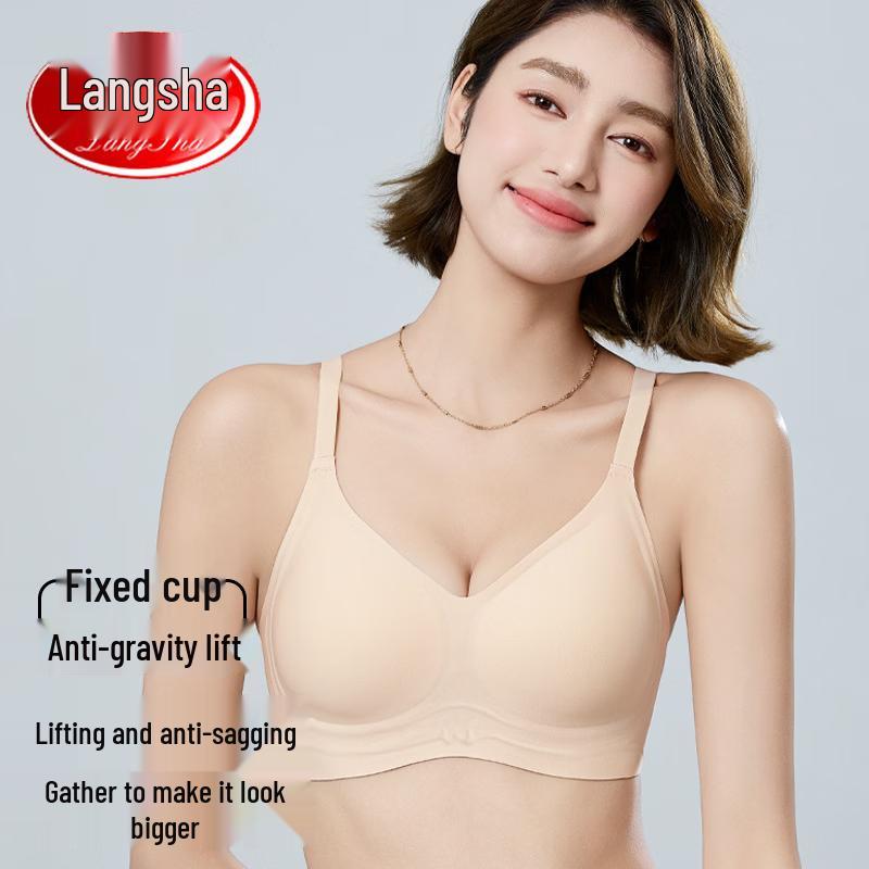 LangSha Women s Seamless Support Sports Bra M