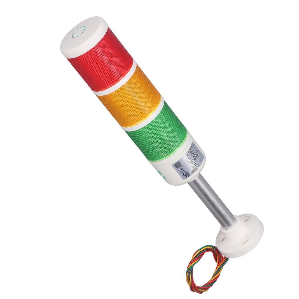 LED Stack Tower Light Industrial Warning Column Signal Indicator Lamp Beacon NO Flashing 3 Layer 12V