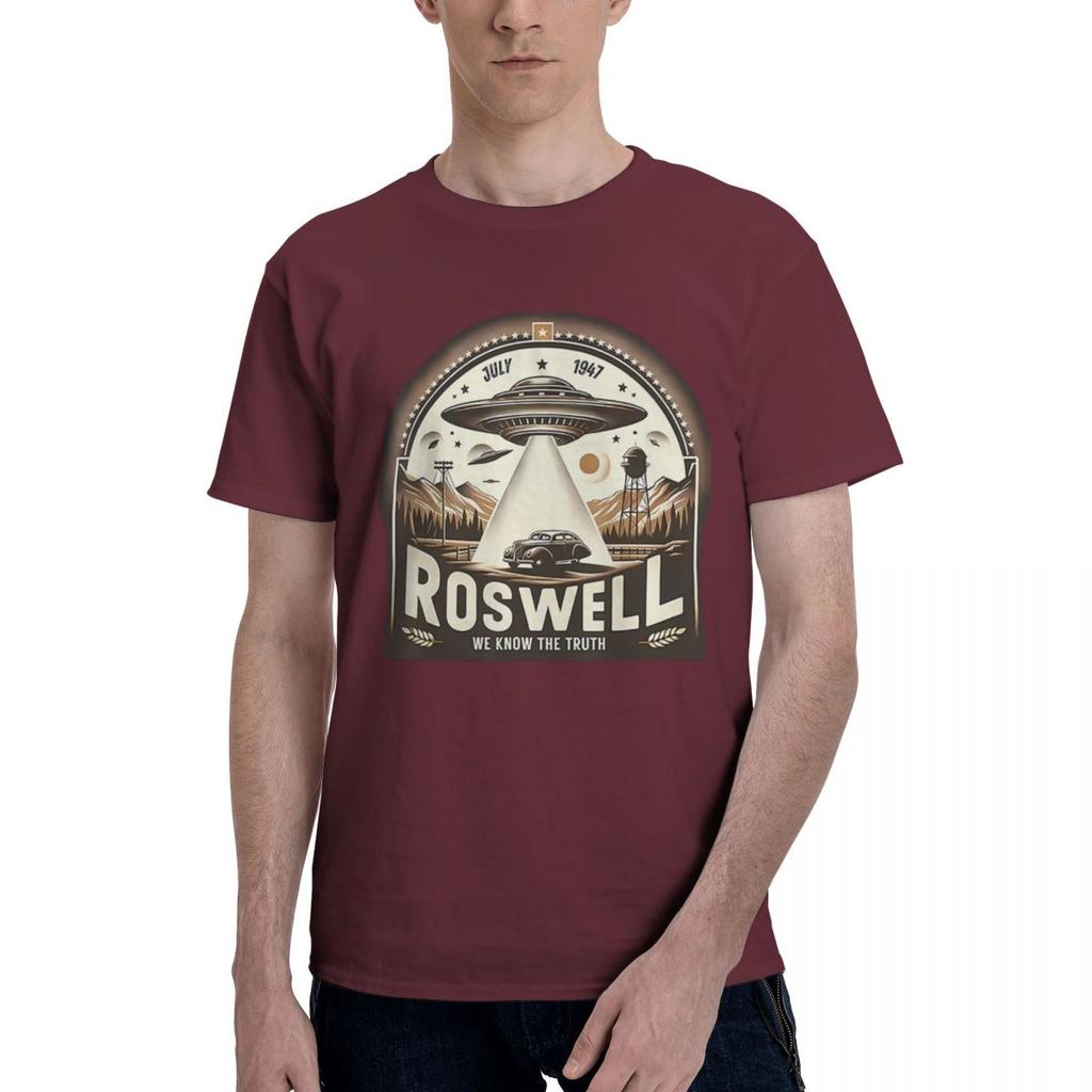 Roswell 1947 Alien 100 Cotton Casual Breathable Confortable Anime New Gifts And TShirts Mens Shirt