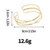 Trendy Exaggeration Hollowed-out Multiple Layers Cross Personalized Arm Ring Adjustable Opening Bangles for Women Ewellery Gifts