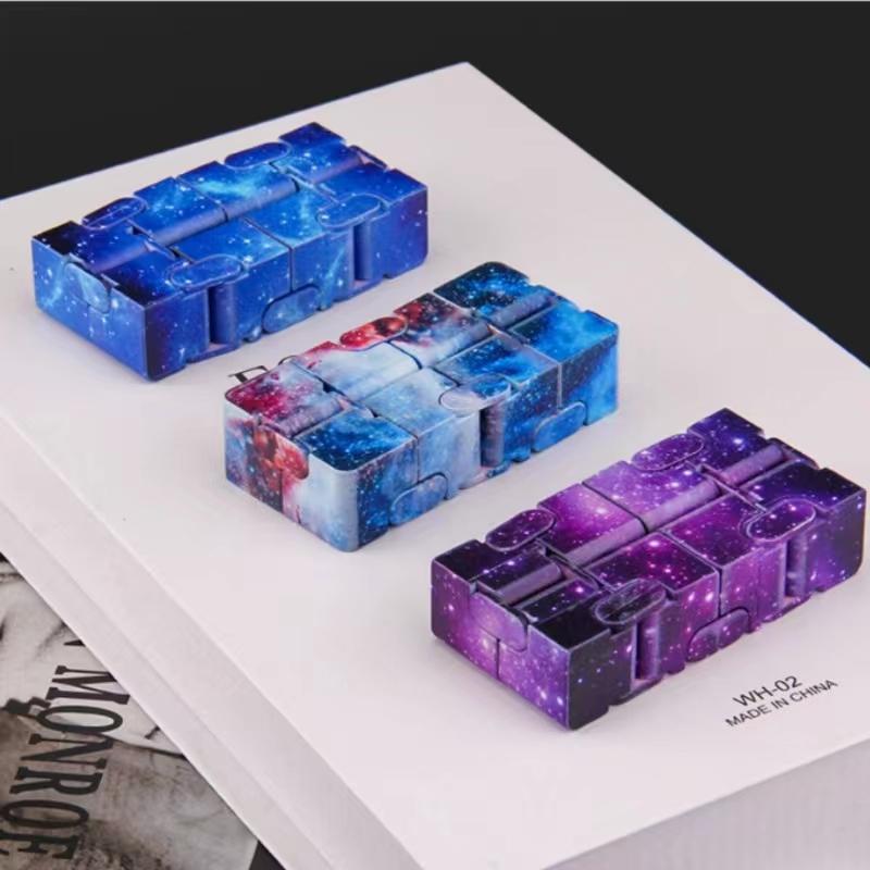 Starry Sky Christmas Magic Cube Children Adult Autism Anti Stress Relief Funny Hand Game Fidgets Decompression Toys