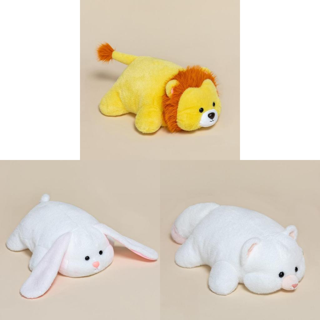Cuter Hippos Cows Lions Dinosaurs Rabbits Plush Dolls With Short Pile Cotton For Children Gift And Play