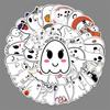 50 Cartoon Ghost Stickers for Halloween DIY Skateboard & Water Cup Decoration