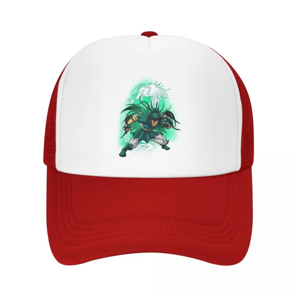 Custom Shiryu Of Dragon Trucker Hat Adult Saint Seiya Knights Of The Zodiac Adjustable Baseball Cap Women Unisex Hip Hop Dad Hat